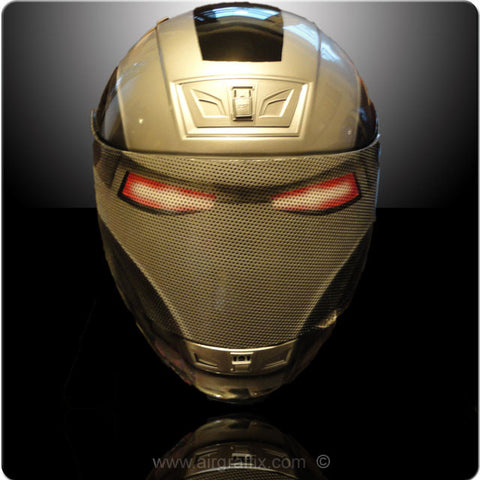 Black And Silver War Machine Ironman Helmet