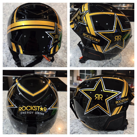 Custom painted Rockstar helmet
