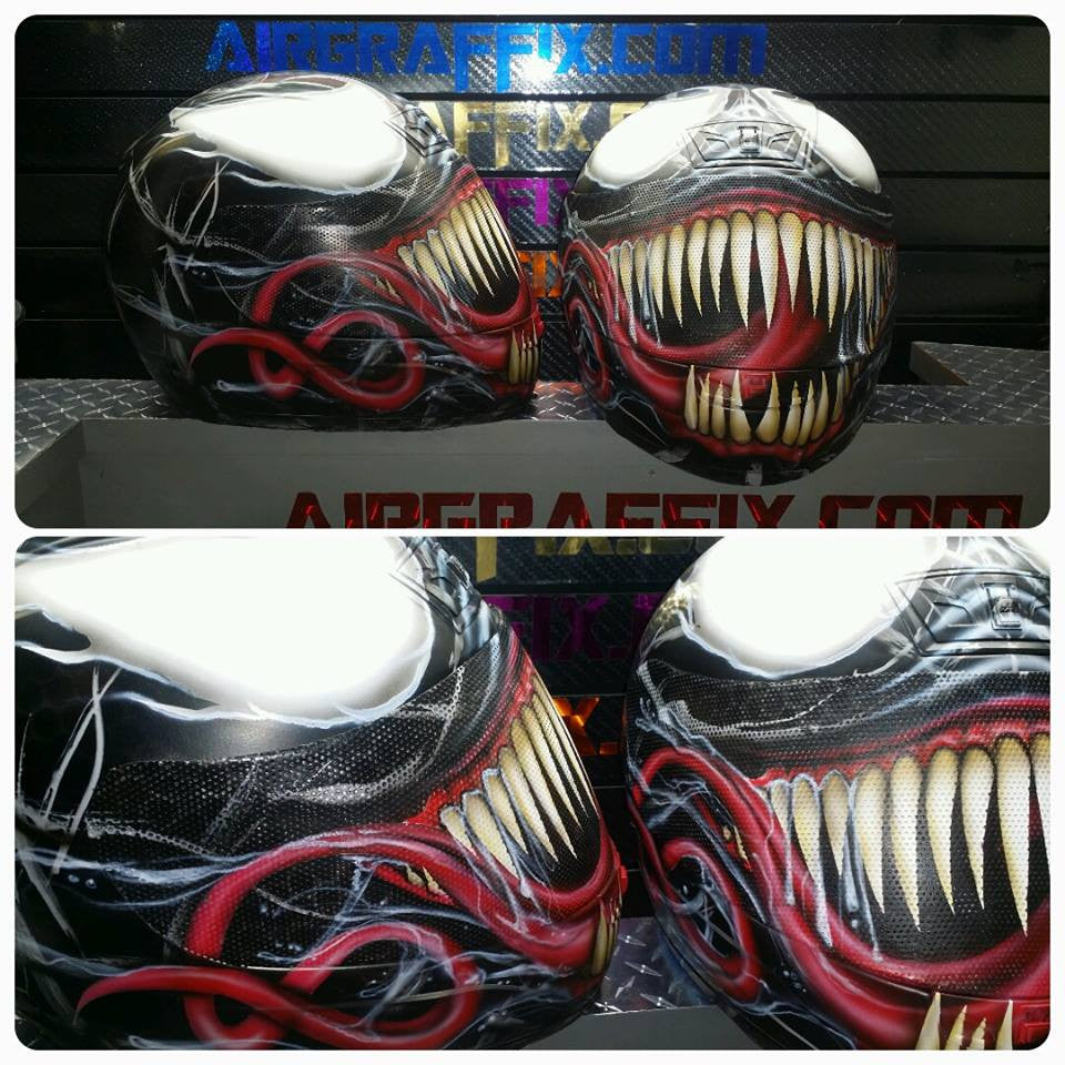 Venom 2015 Design Custom painted Helmet - www.AirGraffix.com Venom 2015 Design Custom painted Helmet - www.AirGraffix.com