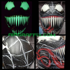 Venom 2017 Design Glows in the Dark! Custom Helmet