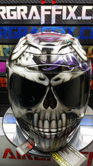 Skull With Purple Truefire and Bow