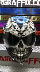 Skull with Blue Truefire