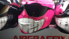 Pink Smiling Face Helmet