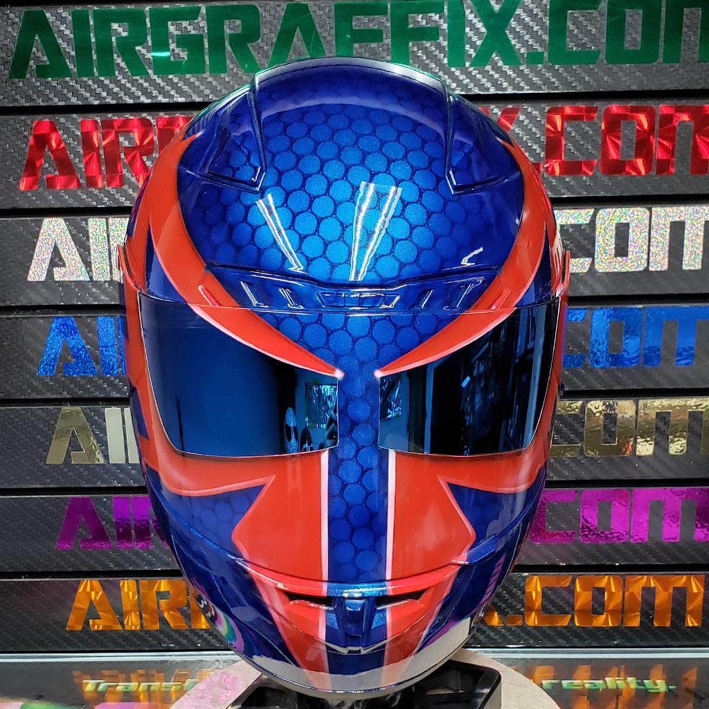 Spiderman 2099 Custom Painted Airbriushed Motorcycle Helmet 