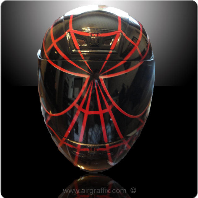 Black and Red Spiderman Helmet Black and Red Spiderman Helmet