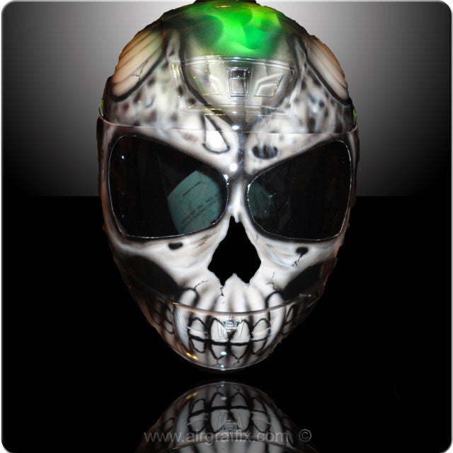 Skull with Green Truefire